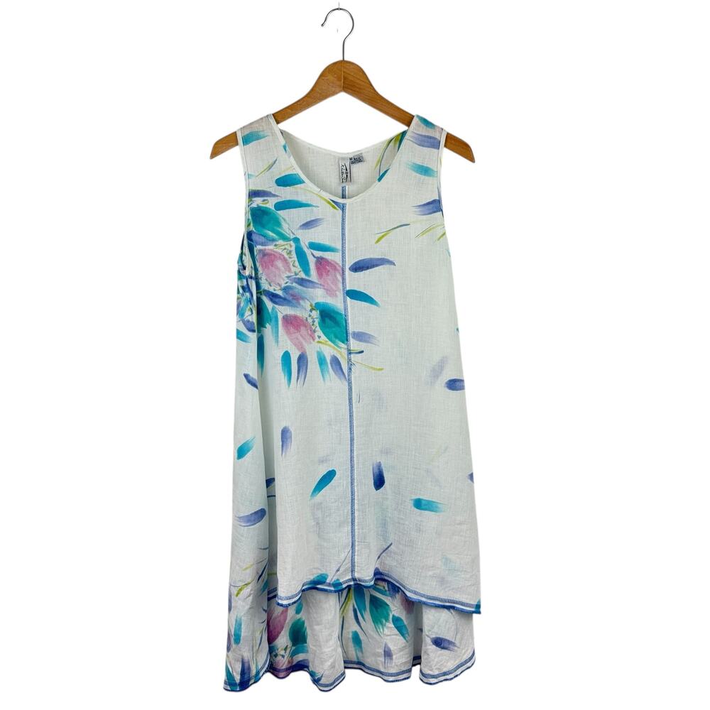 Winter Sun Linen Tunic Dress